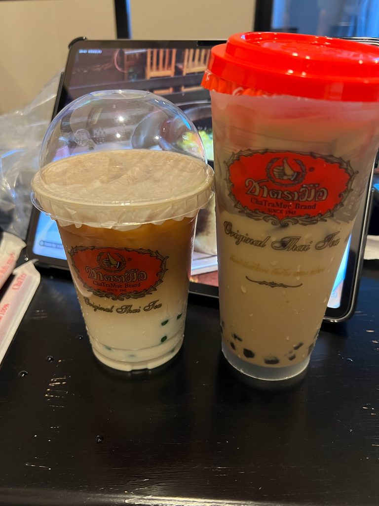 チャトラムーで購入した甘さ30パーセントのタイティー